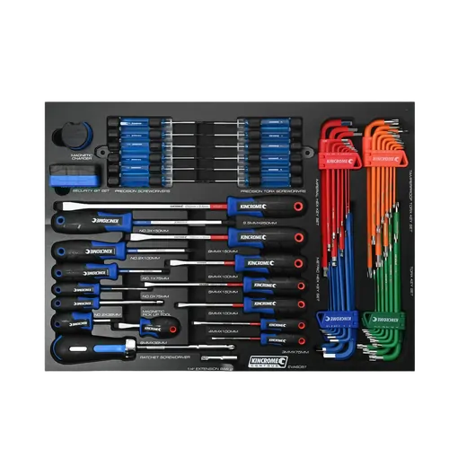 Kincrome Contour 105 Piece Torquemasterft Screwdrivers & Fastening Eva Tray