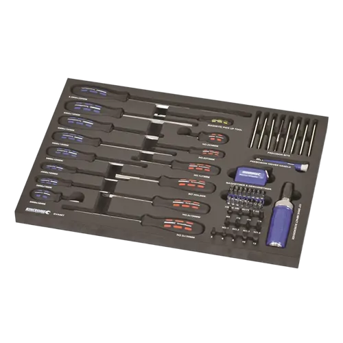 Kincrome Contour 69 Piece Torquemasterft Screwdrivers & Fastening Eva Tray