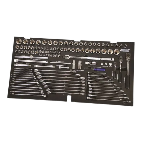 Kincrome Contour 123 Piece Lok-On Sockets / Accessories & Combination Spanners Eva Tray