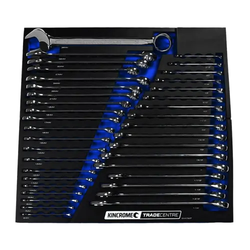 Kincrome Trade Centre 38 Piece Combination Spanners Eva Tray