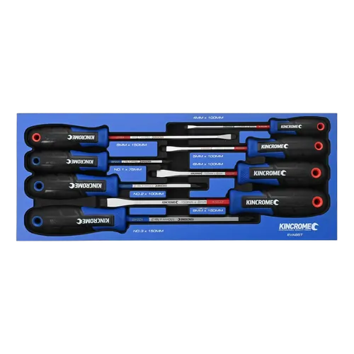 Kincrome Truck Box 8 Piece Torquemasterft Screwdriver Eva Tray
