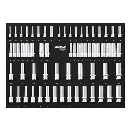 Kincrome CONTOUR 64 Piece LOK-ON Deep Sockets EVA Tray