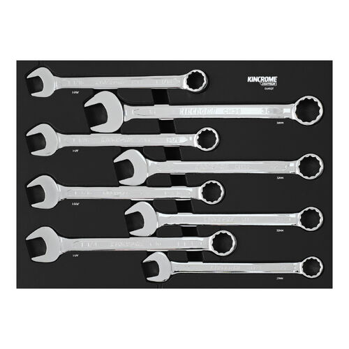 Kincrome CONTOUR 8 Piece Jumbo Combination Spanners EVA Tray