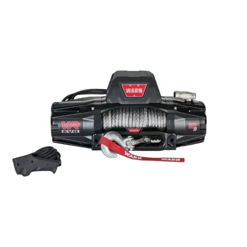 Warn 12V 10,000lb Recovery Winch with 27m Synthetic Rope w/ 2in1 Wireless Remote