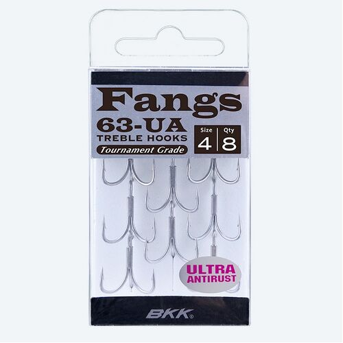 BKK Fangs-63 UA Treble Hooks Hooks - #1 - 7 Per Pack