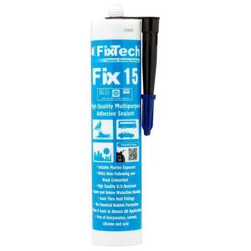 Fixtech Fix15 Multi-purpose Adhesive Sealant Black 290ml Cartridge