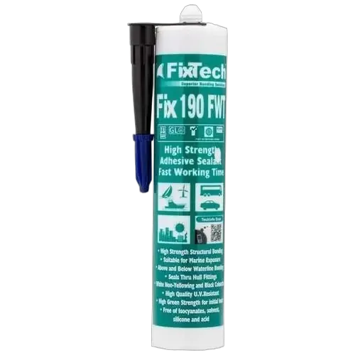 Fixtech Fix190 Structural & Window Glass Black 290ml Cartridge