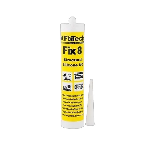 Fixtech Fix8 Structural Grade Silicone Aluminium 300ml Cartridge
