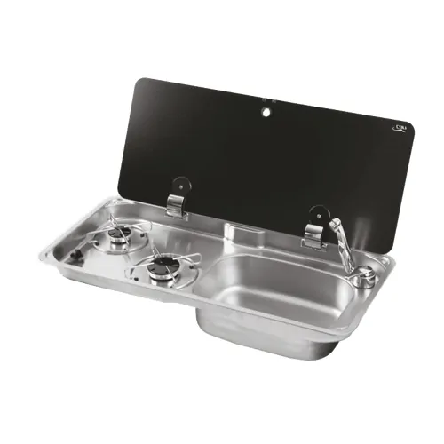 CAN 2 Burner Cooker With Built-In Sink Right