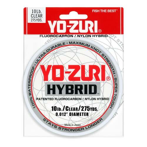 Yo-Zuri Hybrid Monofilament Clear 275yd - 10lb