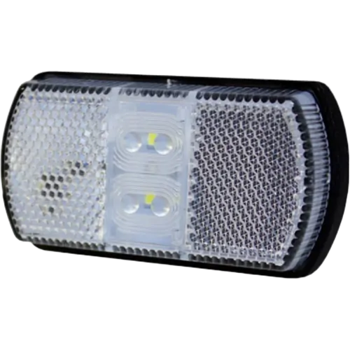 Supex Clear LED Front Clearance Lamp w/ Reflectors