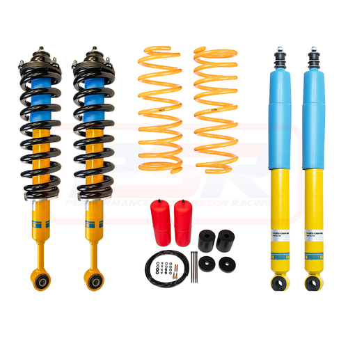 Performance Suspension Racing Bilstein 2" Touring Lift Kit Extra Heavy Duty Front and Heavy Duty Rear with Red to suit Toyota Fortuner Gen 2 2015-On