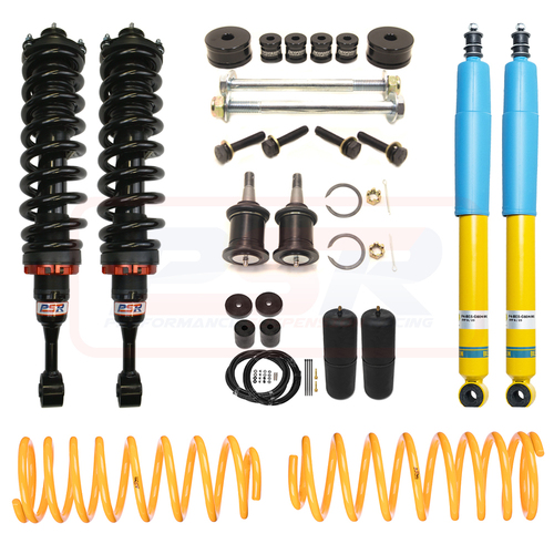 PSR TTG Shock Absorber PSR TTG / Bilstein 2-4/2" Budget Touring Lift Kit Extreme Heavy Duty Front and Heavy Duty Rear wi to suit Toyota Fortuner Gen 2
