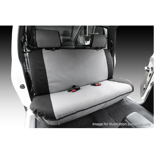 Msa Rear Full Width Bench - Msa Premium Canvas Seat Covers to Suit Mazda Bt50 - Series 2 Single Cab Ute - 08/11 To 04/15