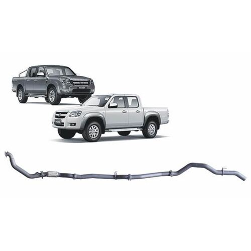 Redback Exhaust For Ford Ranger 2006-2011 MZR-CD 3.0 Litre No Catalytic Converter - Pipe Only
