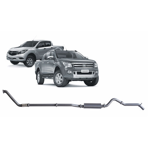 Redback Extreme Duty Exhaust for Ford Ranger (01/2011 - 09/2016), Mazda BT-50 (11/2011 - 06/2016)