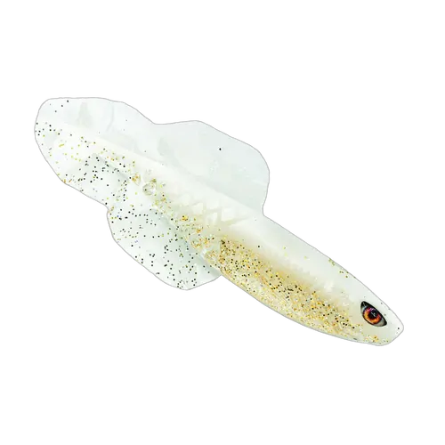 Chasebaits Flacid Shad 3" Col 101 Milk Flash