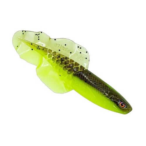 Chasebaits Flacid Shad 3" Col 106 Lime Tiger