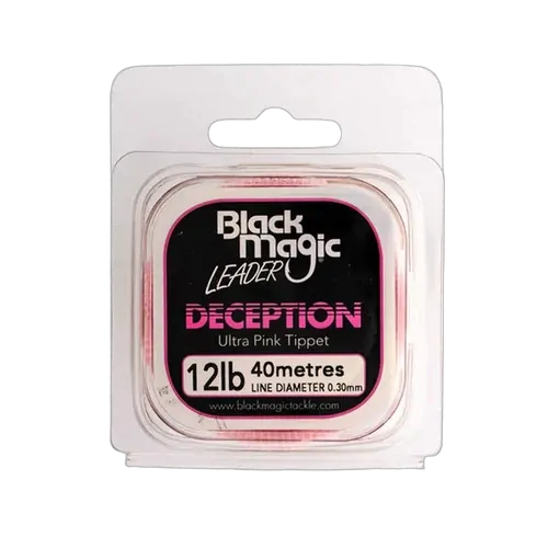 Black Magic Deception Tippet Ultra Pink 12LB - 40M