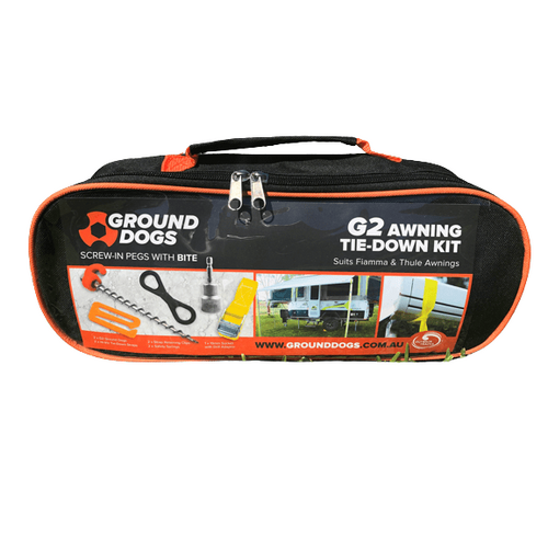 Ground Dogs Awning Tie Down Kit (To suite Fiamma & Thule)