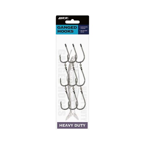 BKK Ganged Hooks Heavy Duty - 8/0 - 3 x Gangs Per Pack