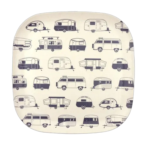 Van Go Collections Bamboo Plate 26cm Destinations Collection Grey Caravans