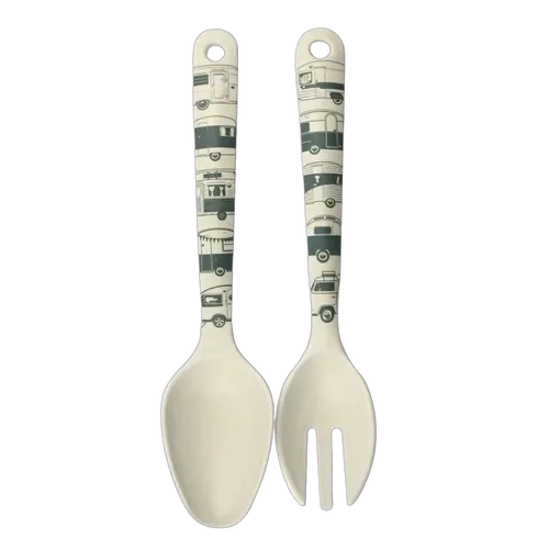 Van Go Collections Bamboo Salad Servers Destinations Collection Grey Caravans