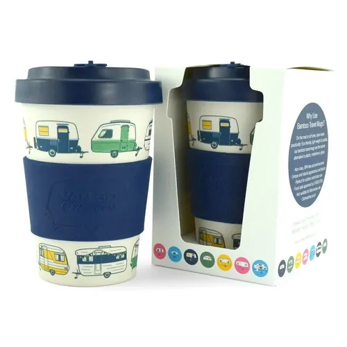 Van Go Collections Bamboo Travel Mug 400ml The Iconic Collection Navy Blue