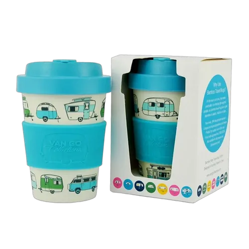 Van Go Collections Bamboo Travel Mug 300ml The Iconic Collection Pale Blue
