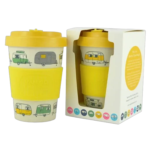 Van Go Collections Bamboo Travel Mug 400ml The Iconic Collection Pale Yellow
