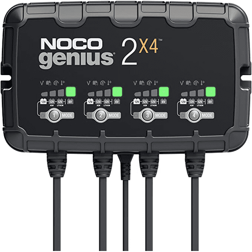 Noco GENIUS2X4 6V/12V 4-Bank 8-Amp Smart Battery Charger