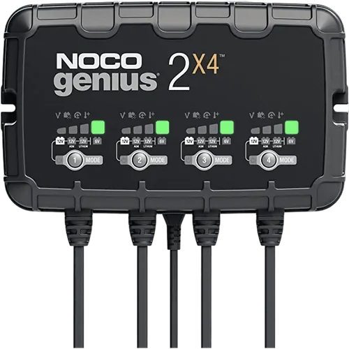 Noco GENIUS2X4 6V/12V 4-Bank 8-Amp Smart Battery Charger