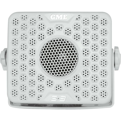 GME GS300 Marine S3 60 Watt Box Speakers White
