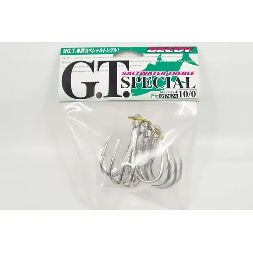 Decoy 817674 Saltwater GT Treb 10/0 4pcs