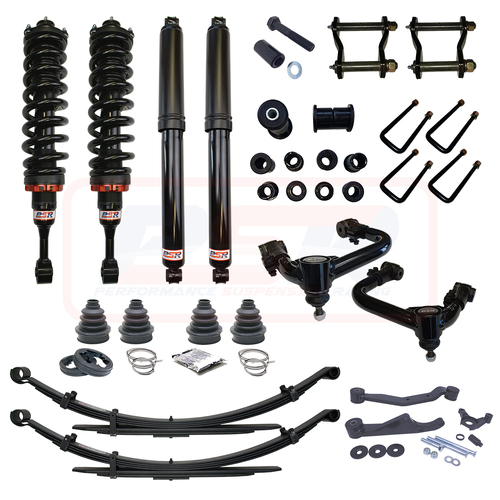 PSR TTG Shock Absorber PSR TTG 4" Lift Kit Heavy Duty Front and Rear 300KG to suit Toyota Hilux N70