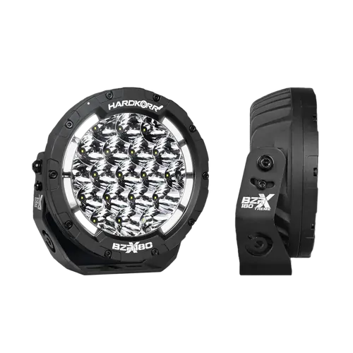 Hard Korr BZR-X Series 7" LED Driving Lights (Pair W/Harness)