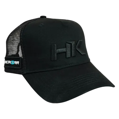 Trucker Hat Twill Snapback (Black)