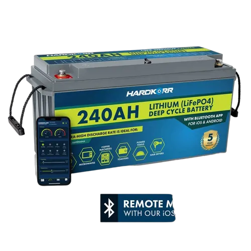 Hardkorr 240Ah Lithium (LiFePO4) Deep Cycle Battery w/Bluetooth