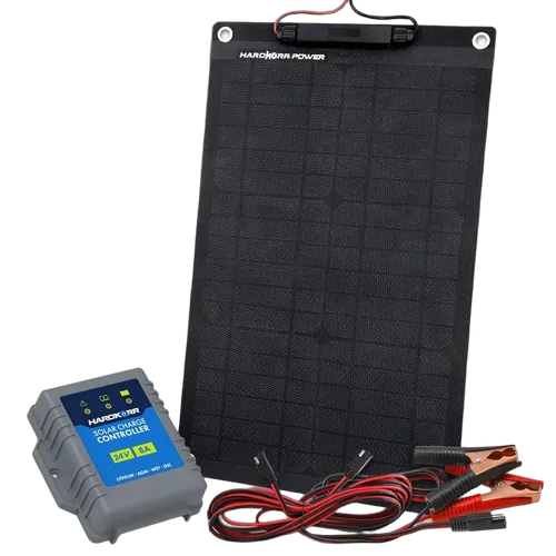 Hard Korr 15w Trickle Charger Solar Panel with Crocskin (24v)