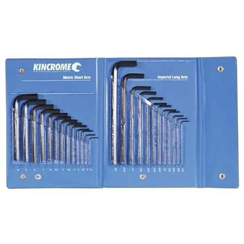Kincrome Hex Key Set 25Pce (Carded)