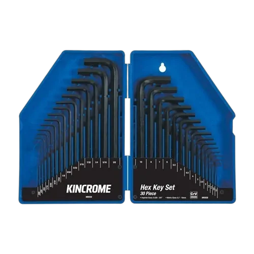 Hex Key Wrench Set 30 Piece Imperial & Metric
