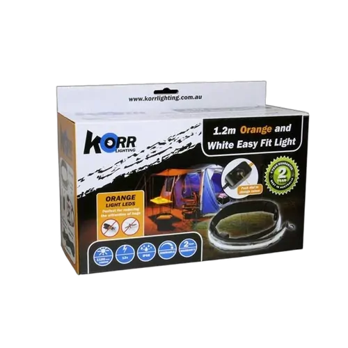Hard Korr 1.2m Ezy-Fit LED Strip Light Orange/White