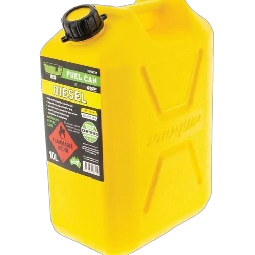 Hulk 4x4 Fast Flow Plastic Fuel Can 10Lt Diesel Yellow