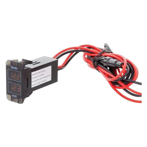 Hulk 4x4 Dual Battery Voltmeter Early To Suit Toyota Amber Led