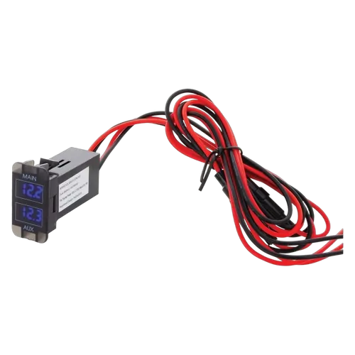 Hulk 4x4 Dual Battery Voltmeter Early To Suit Toyota Blue Led