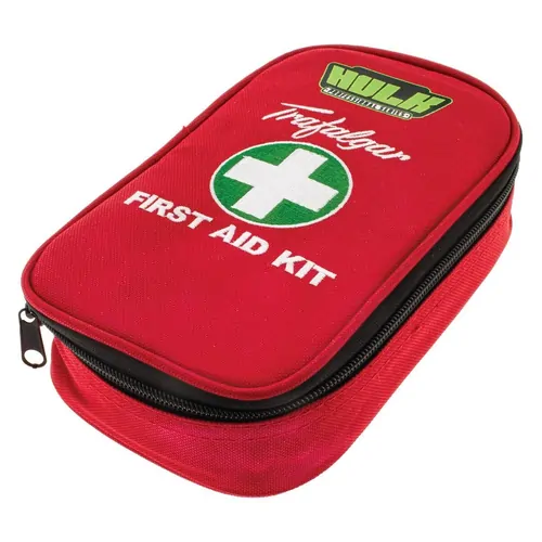 Hulk 4x4 Personal Vehicle First Aid Kit Soft Red Durable Case