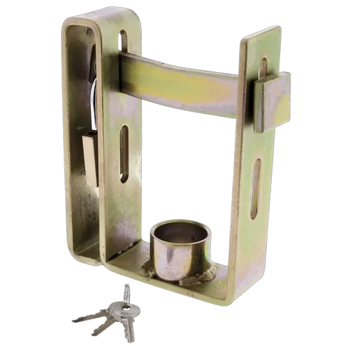 Hulk 4X4 Dual Trailer Coupling Lock Includes Padlock & 3 Keys Zinc Coated