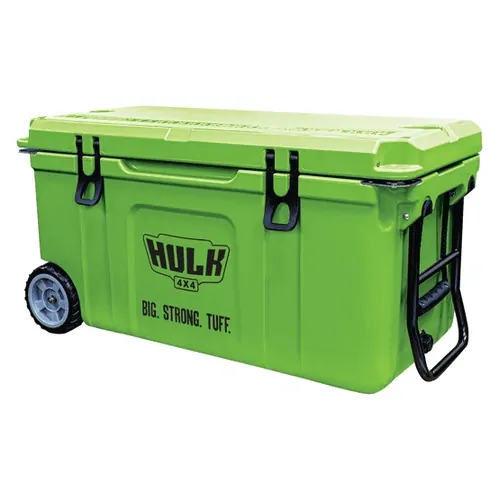 Hulk 4X4 75L Portable Ice Cooler Box On Wheels & Folding Handle