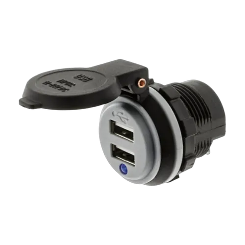 Dual Usb Socket For 90 Degree Terminals