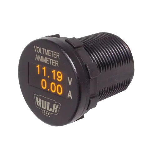 Hulk 4x4 Oled Voltmeter & Ammeter 12-24V Dc 0-100Amp With Shunt